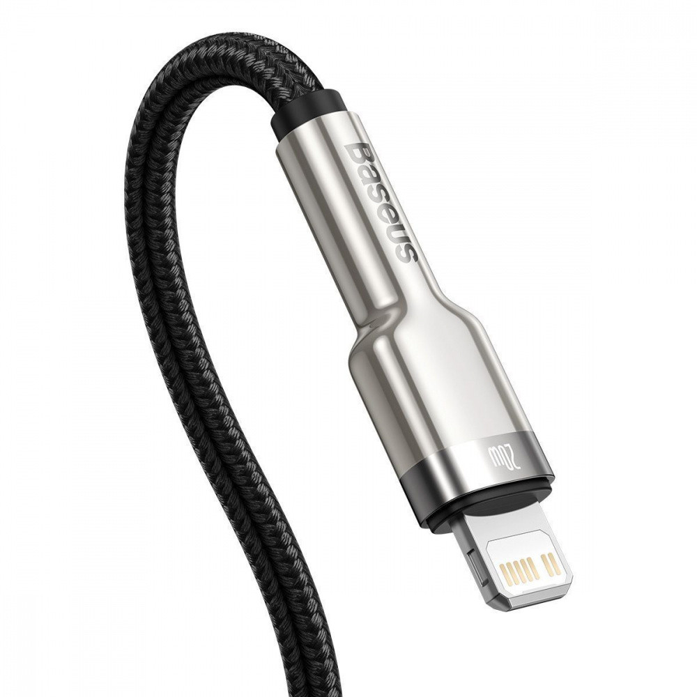 Кабель Baseus Cafule Metal Type-C to Lightning PD 20W 2м білий Львів - фото 7