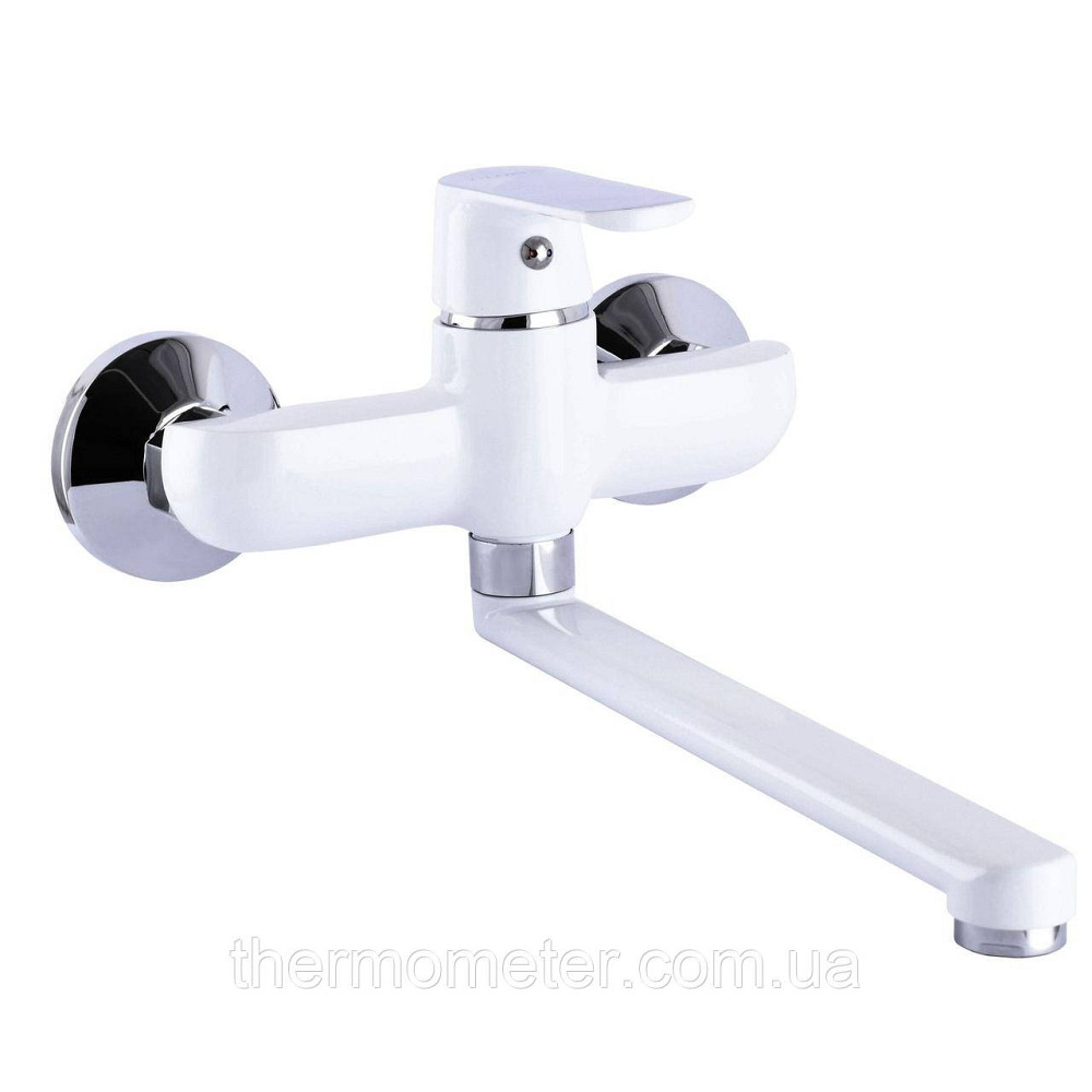 Смеситель для кухни со стены Globus Lux Laguna GLA-0104-7-WHITE Киев - изображение 3