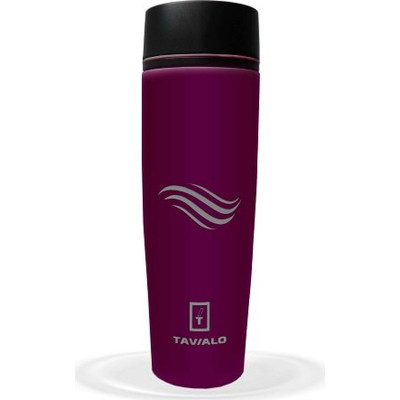Термокружка Tavialo матовий бордовий колір + 2 ущільнювальних кільця 460 мл (190460103) Винница - изображение 1
