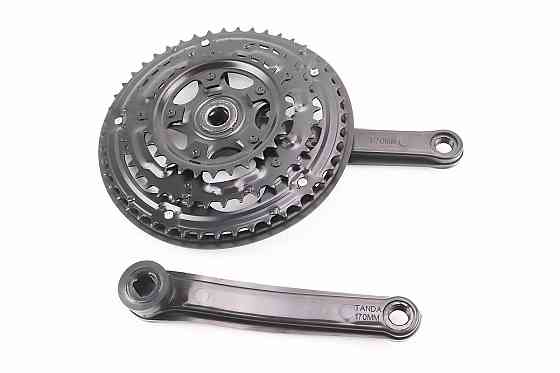 Шатуни "квадрат" 170мм, 48.38.28T MTB, чорні BL 05, від 5шт -10% Київ