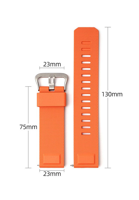 Ремінець для Casio Pro Trek PRW-6900Y Orange SI SBR Київ - фото 3