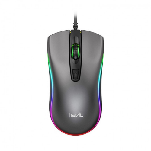 Мишка дротова з підсвічуванням Havit HV-MS72 чорний Житомир - фото 1