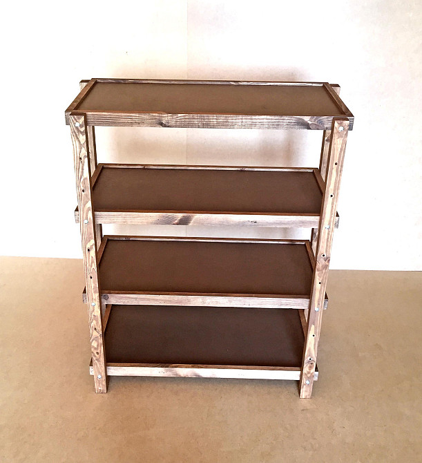 Етажерка розбірна "Честер" 4 полиці 40х80х100 капучино Миколаїв - фото 2