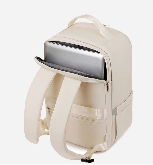 Рюкзак городской для путешествий дорожный влагоотталкивающий 40х20х25 см,материал Oxford,бежевый Кам'янець-Подільський - фото 4