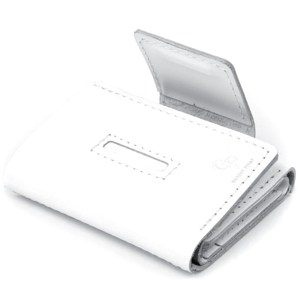 Жіноче шкіряне портмоне Білий (GRANDE PELLE) Київ - фото 10