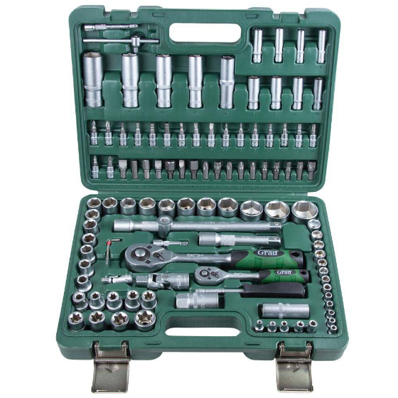 Набір насадок торцевих і біти 1/4