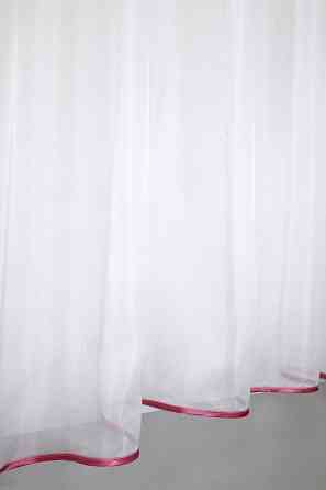 Кухонная занавеска VR-Textil № 00к белый с розовым 270х170 см (59-846) Киев