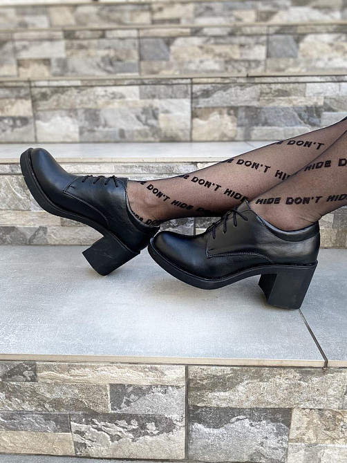 MILLI GOLD Туфлі жіночі MILLI GOLD 369-6826 чорні (весна-осінь, шкіра натуральна) (3402) Коломыя - изображение 2