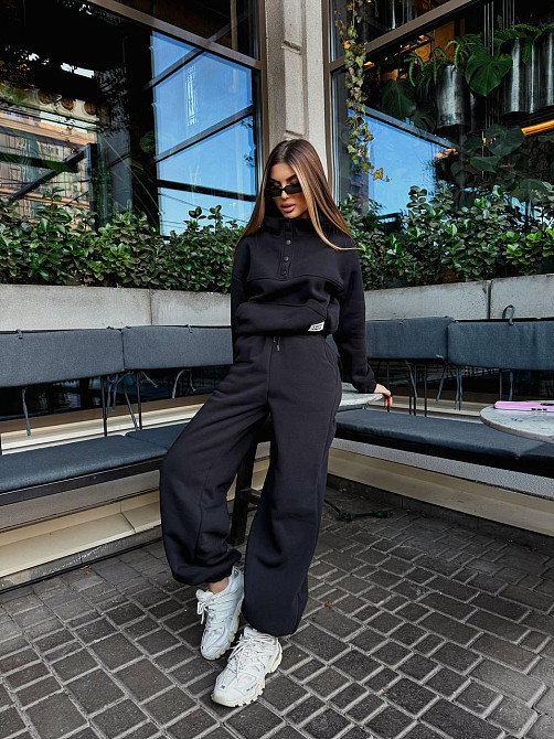 Женский стильный теплый повседневный костюм двойка на флисе Одесса - изображение 4