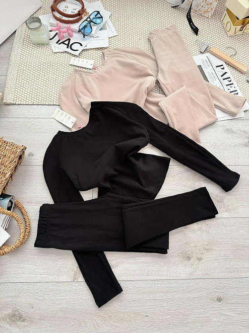 Женская базовая теплая универсальная термобелье пума Черный, M-L Одесса - изображение 1