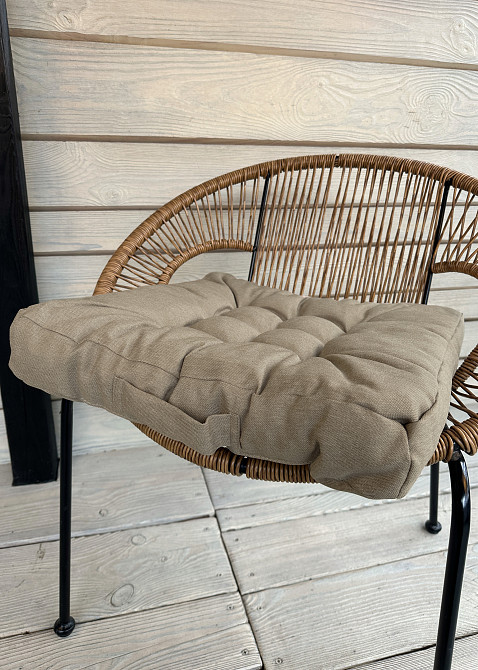 Подушка для стульев (50x50х8 см) Decorator Sawana цвет бежевый 84-134 Киев - изображение 2