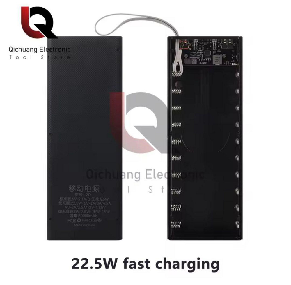 Великий Power Bank 58000 mah на 20 акумуляторах Tesla із швидкою зарядкою 22.5w Київ - фото 7