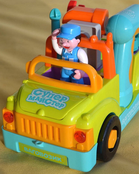 Машинка Конструктор с инструментами Музыкальная, Свет, открыв капот. Харьков - изображение 2