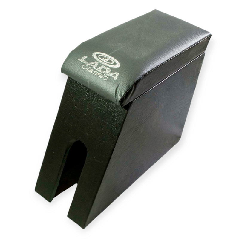 Підлокітник ваз 2105-07 сірий з вишивкою (шкірозамінник) Мукачево - фото 1