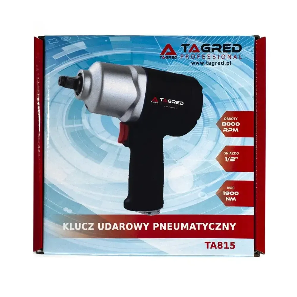 Гайковерт пневматичний TAGRED TA815 (1/2", потужність 1900 Нм,), Poland Львів - фото 8