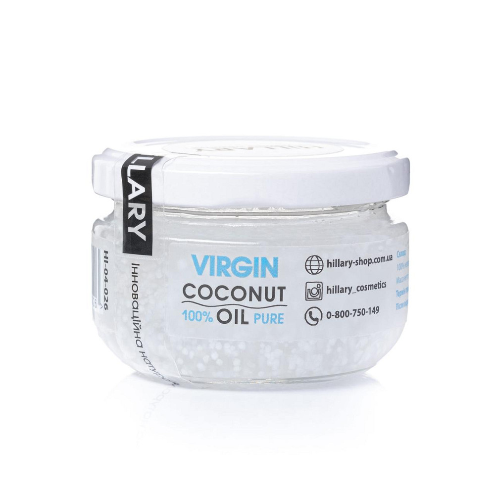 Нерафинированное кокосовое масло Hillary VIRGIN COCONUT OIL, 100 мл Киев - изображение 6