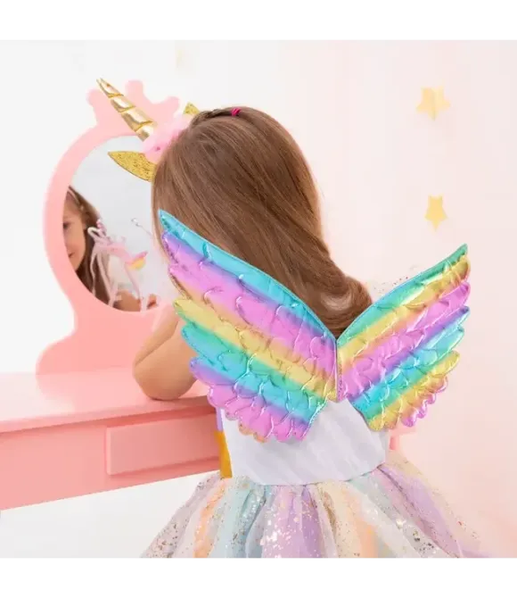 Платье Единорога на 5–6 лет с пышной юбкой, обручем, крылышками, карнавальный костюм на День рождения Хэллоуин Киев - изображение 6