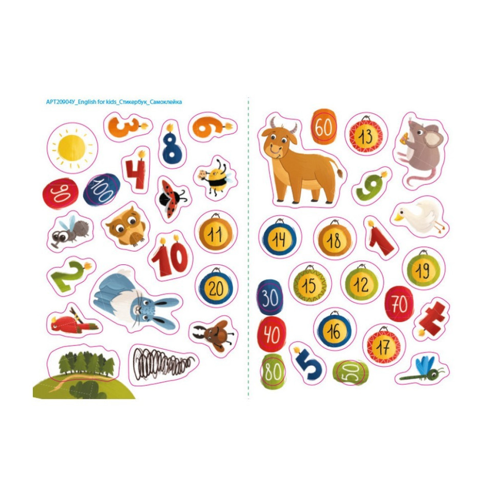 Обучающая тетрадь English for kids: My Funny ABC Sticker Book 20904 с наклейками Винница - изображение 2