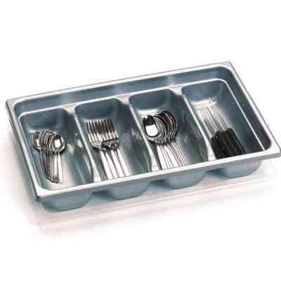 Органайзер для столовых приборов Mobil Plastic 32,5 х 53 х h9,5 см сірий (86-GRI) Винница