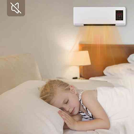 Настінний тепловентилятор з пультом 2000Вт, JZ-08 / Настінний обігрівач Київ