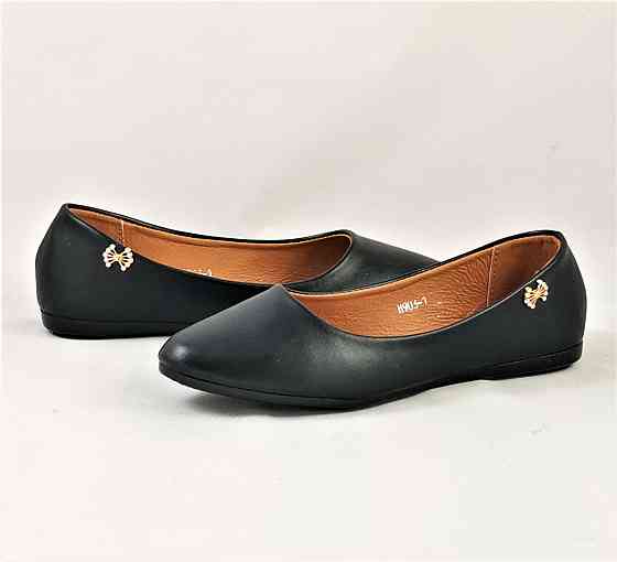 Женские Балетки Черные Мокасины Туфли (размеры: 36,37,38,39,40) - 03-1 Днепр