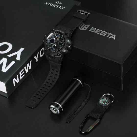 Чоловічий наручний годинник Besta Box Peremoga Light з компасом + подарунковий набір Вінниця