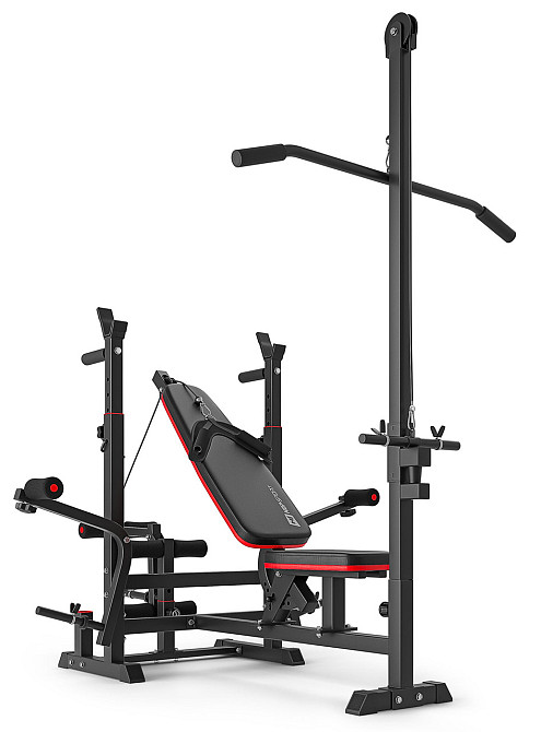 Набір Hop-Sport Premium 173кг з лавою HS-1075 Pro, штангами та гантелями Киев - изображение 5