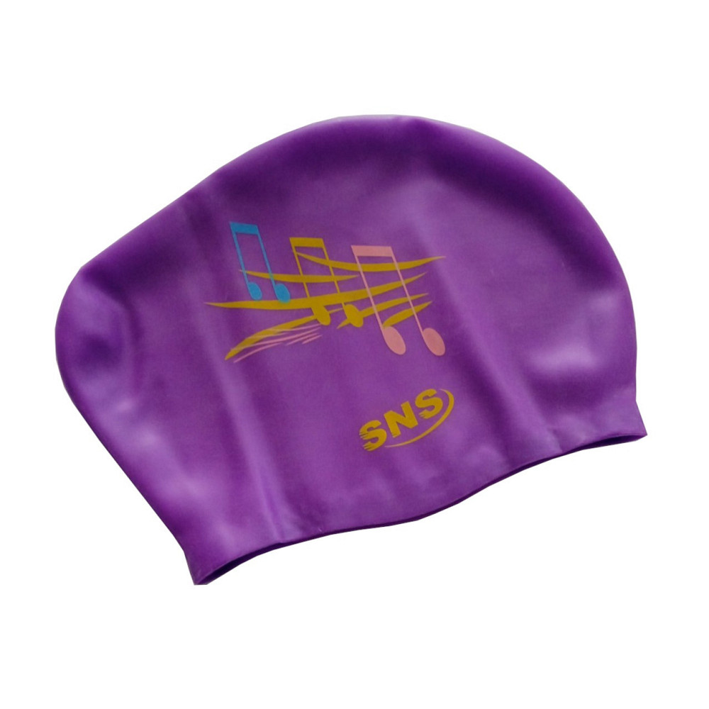 Шапочка для плавання для довгого волосся Music SNS KW-1 Вишневе - фото 5