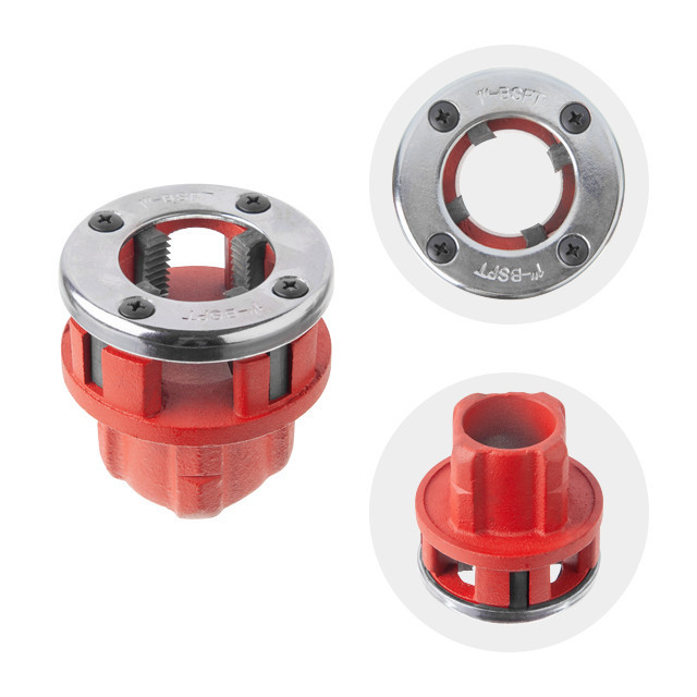 Набір плашок трубних 4 шт, для нарізання різьби: 1/2", 3/4", 1", 1 1/4" INTERTOOL SD-8004 Київ - фото 8