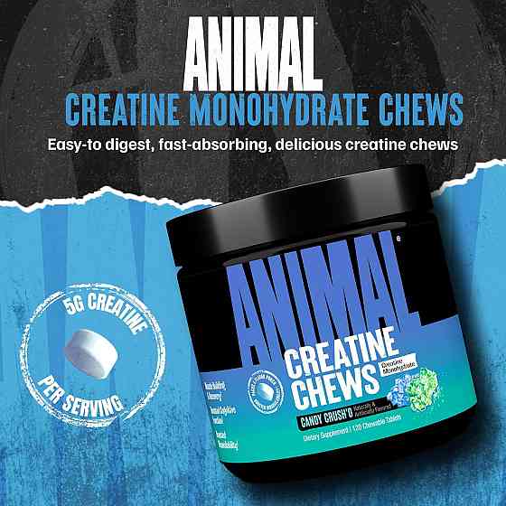Animal Creatine Performance Chews 120 Chewable Tablets (Candy Crush'd) Луцьк