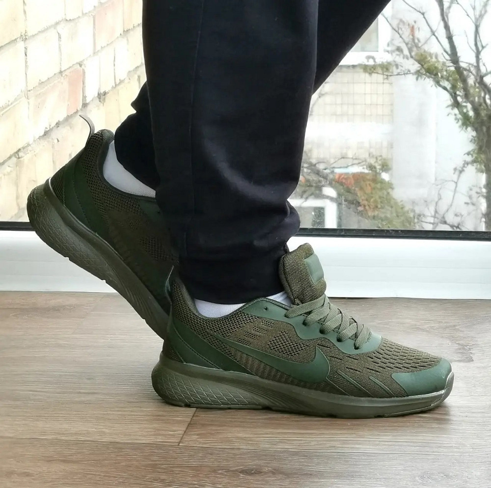Кросівки Nike Зелені Найки BOOST Колір Хакі Чоловічі Найк (розміри: 36,37,38,39,40,41) Дніпро - фото 4