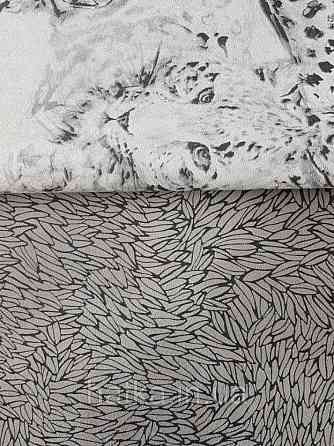 Шпалери вінілові на флізеліновій основі Decoprint BLOOMING BL22752 ніжний принт пелюстки сірий чорний Київ