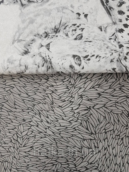 Шпалери вінілові на флізеліновій основі Decoprint BLOOMING BL22752 ніжний принт пелюстки сірий чорний Київ - фото 2