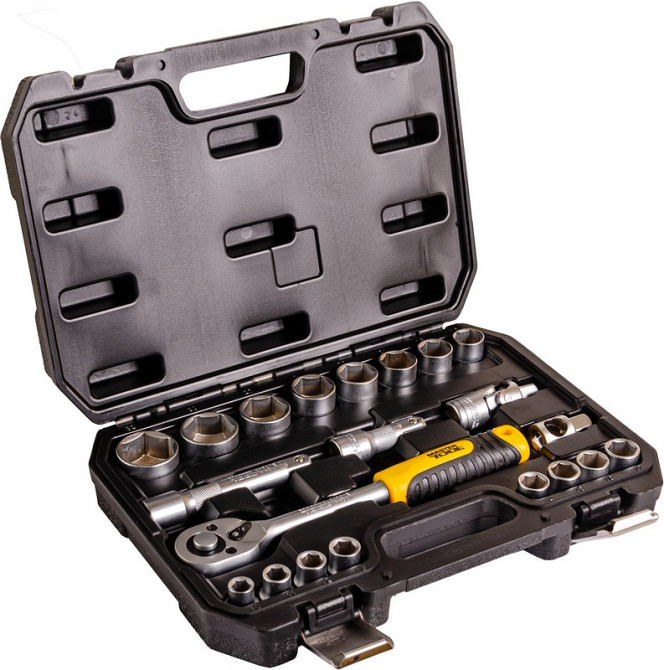 MASTERTOOL Набір інструментів MASTERTOOL ½" 21 шт 10-32 мм CrV кейс з металевими замками 78-402 Коломия - фото 7