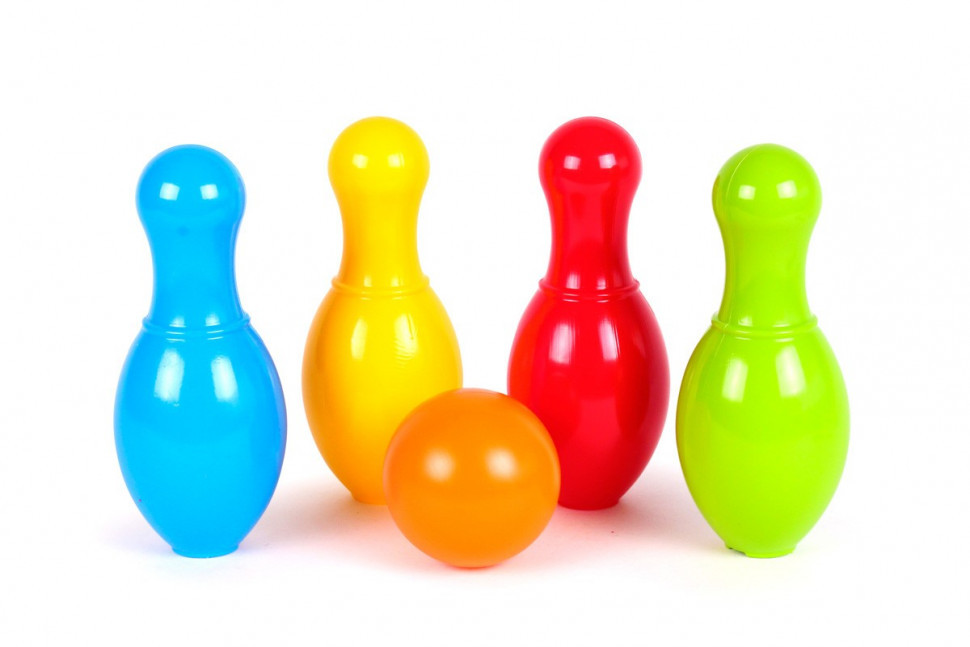 Игровой набор для игры в боулинг 4708TXK, 4 кегли и 1 мяч Винница - изображение 1