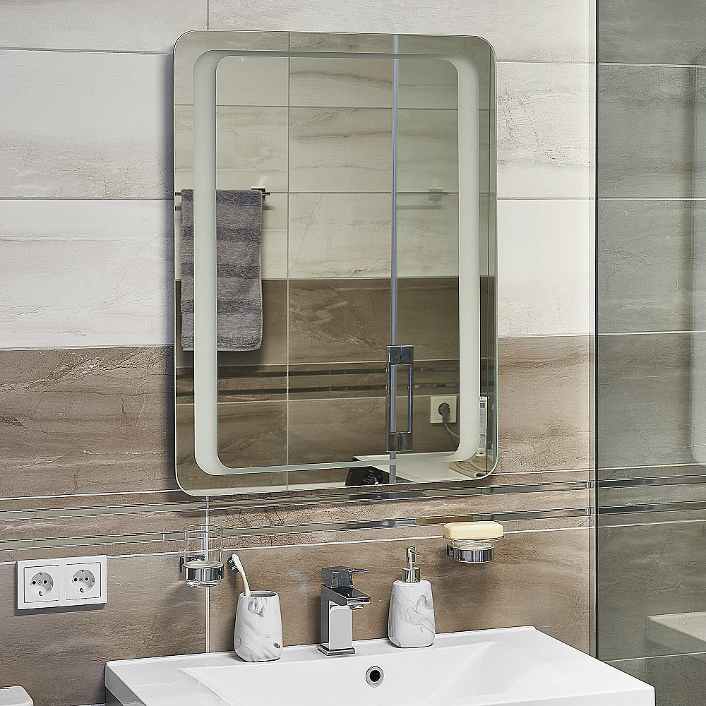 Дзеркало UNIO MRR-02 SQR-RA 600 x 800 mm LED FL Тернопіль - фото 2