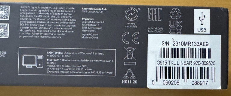 Клавіатура: Logitech G915 TKL.Logitech G915 TKL tactile. Київ - фото 1