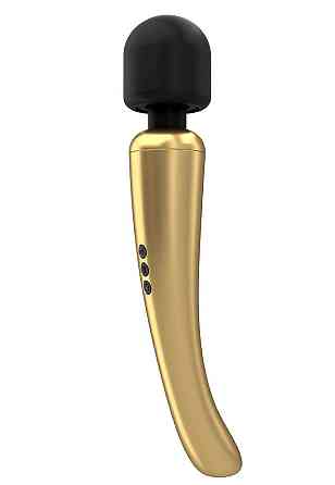Мощный вибромассажер Dorcel Megawand Gold перезаряжаемый, 160 режимов Sex Aura Киев