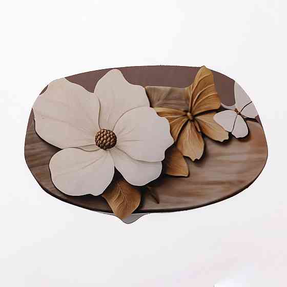 Коврик для ванной комнаты с 3D-эффектом Petal Relief 38*58 см диатомитовый Коричневый HP-42-35 Киев