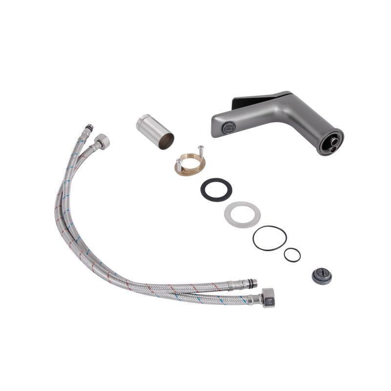 Змішувач для раковини Qtap Presto QTPRE270GRP45581 Graphite графіт Київ - фото 3