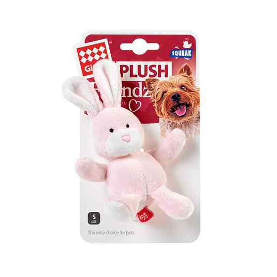 Игрушка для собак Заяц с пищалкой GiGwi Plush Friendz, плюш, 11 см Киев