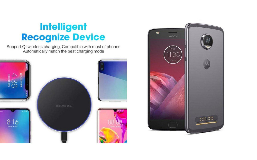 Бездротовий зарядний пристрій Copper до 30W для LG V60 ThinQ, USB-C, LED Київ - фото 4