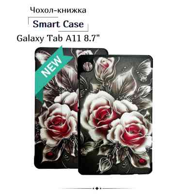 Чехол для планшета BeCover Smart Case Samsung Galaxy Tab A11 SM-X133/X135 8.7" Black Rose (713983) Винница