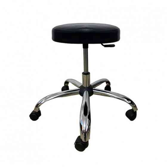 Стілець для майстра без спинки Твін на хромованій ніжці Київ