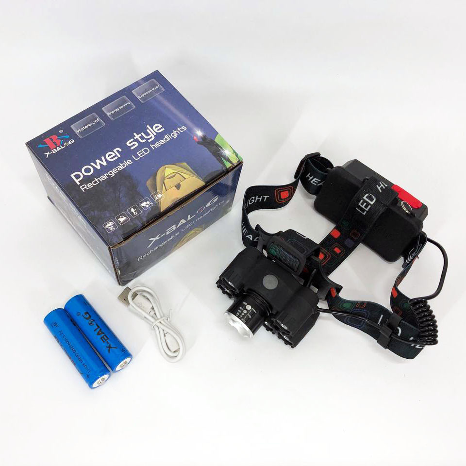 Налобный фонарь для туризма рыбалки и охоты Bailong BL-T78, Фонарь для походов на лоб WX-16 Ивано-Франковск - изображение 5