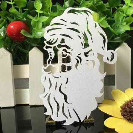 Декор на новый год Дед Мороз 10 штук белый Киев