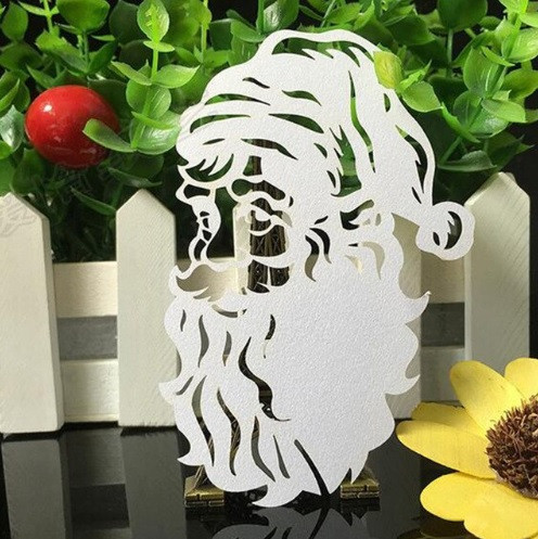 Декор на новый год Дед Мороз 10 штук белый Киев - изображение 2