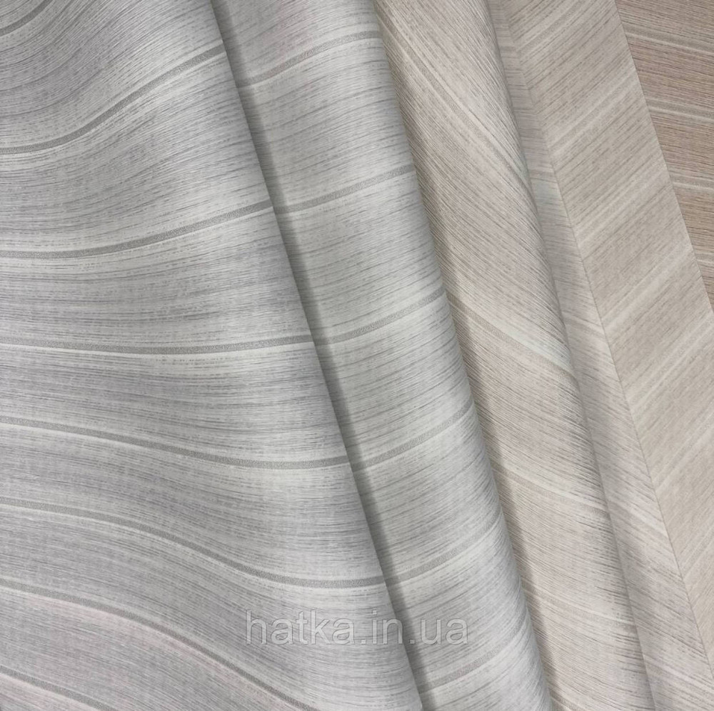 Шпалери вінілові на флізеліні AS creation Deluxe метрові абстракція хвилі смуги сірі 39995-5 Київ - фото 3