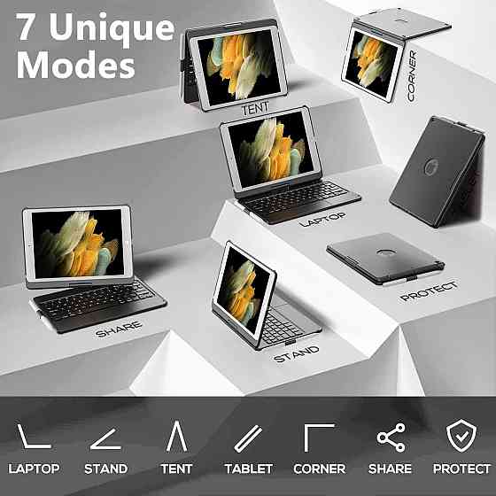 Уцінка! Захисний чохол з Bluetooth клавіатурою та тачпадом для iPad 10.2 9/8/7 (2019/20/21)/pro10.5(2017)/Air 3 10.5 Дніпро