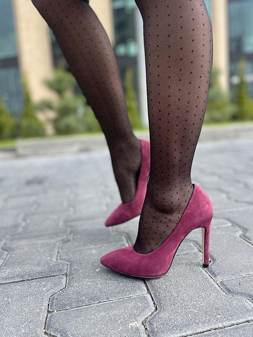 Nivelle Туфлі жіночі NIVELLE бордові замша натуральна каблук 11см 37р. (1740/10502-10512) Коломыя - изображение 9